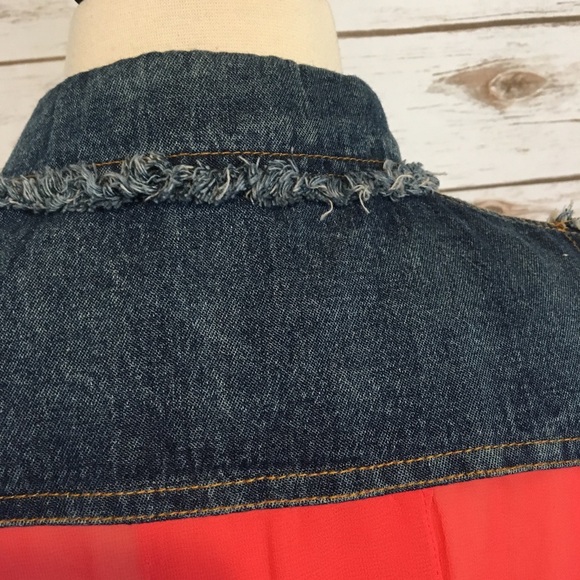 Double Zero Jean & Coral Vest Shirt - Picture 5 of 8
